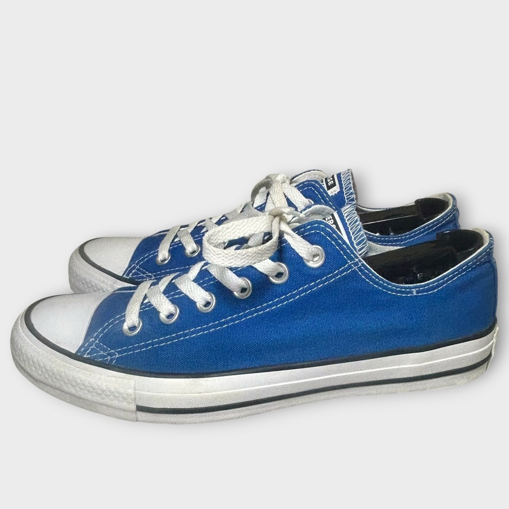 Converse Chuck Taylor All Star Low Blue Canvas Sneakers 135514F Mens 7 Wmns 9 - Picture 3 of 7